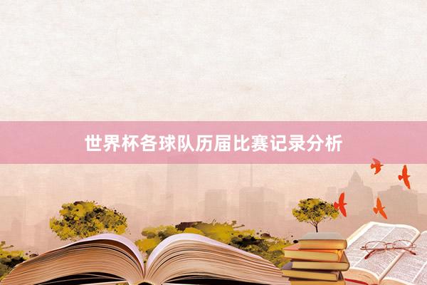 世界杯各球队历届比赛记录分析